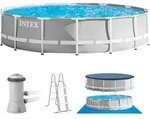 Intex Frame Pool 457 x 107 cm Komplettset | Rundpool mit Zubeh&ouml;r