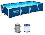 Bestway Frame Pool Set 400 x 211 x 81 cm Steel Pro | Kinderpool mit Filterpumpe