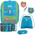 Scout Genius DIN - Schulranzen Set 4 tlg. mit Turnbeutel (Water Lily)