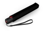 Knirps U.200 Ultra Light Duomatic - Taschenschirm Regenschirm (black with rose
