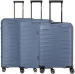 Travelite Mooby - 4-Rollen-Trolley Set L/M/S 3tlg. erw. (marine)