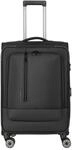 Travelite Crosslite - 4-Rollen-Trolley M 66 cm erw. (black)