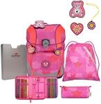 DerDieDas ErgoFlex Tiny - Schulranzen Set 5tlg. 900g (Roses)