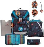 DerDieDas ErgoFlex Light - Schulranzen Set 5tlg. 800g (Ninja Fighter)