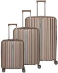 Travelite Paros - 4-Rollen-Trolley Set 3tlg. (cappuccino)