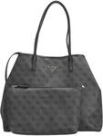 Guess Eco Victtoria - Shopper 2in1 L 40 cm (coal logo)