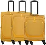 Travelite Umbria - 4-Rollen-Trolley-Set 3 tlg. (golden glow)