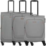 Travelite Umbria - 4-Rollen-Trolley-Set 3 tlg. (smoky grey)