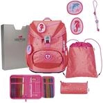 DerDieDas ErgoFlex Light Exklusiv Superflash - Schulranzen Set 5tlg. 800g (Coral