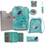 DerDieDas ErgoFlex Tiny - Schulranzen Set 5tlg. 900g (Butterfly Garden)