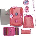 DerDieDas ErgoFlex Tiny Exklusiv Superflash - Schulranzen Set 5 tlg. (Coral Reef)