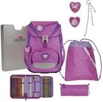 DerDieDas ErgoFlex Light - Schulranzen Set 5tlg. 800g (Purple Unicorn)