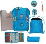 DerDieDas ErgoFlex Tiny Exklusiv Superflash - Schulranzen Set 5 tlg. 900g (Blue Ice)