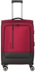 Travelite Crosslite - 4-Rollen-Trolley M 66 cm erw. (red)
