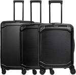Travelite Millennium - 4-Rollen-Trolley Set 3tlg. erw. (black)