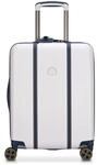 Delsey Paris Cadence - 4-Rollen-Kabinentrolley Slim 55 cm erw. (elfenbein/blau)