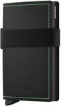 Secrid Bandwallet Matte - Kreditkartenetui 6cc 10.3 cm RFID (black-green)