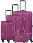 Travelite Corsiica - 4-Rollen-Trolley Set 4tlg. erw. (pink)