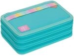 L&auml;ssig School Triple Pencil Case - M&auml;ppchen (Turquoise)