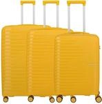Travelite Pacific - 4-Rollen-Trolley Set 3tlg. (yellow)
