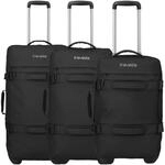Travelite Bolonia - Rollenreisetasche Set 3tlg. (black)
