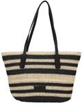 Seidenfelt Savonlinna - Shopper 47 cm (natural straw with black stripes)