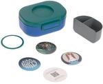 L&auml;ssig Style & Snack - Lunchbox (pattern party blue/green)