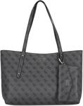 Guess Brenton Top Zip Tote - Shopper 36 cm (coal logo)