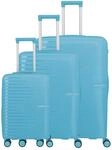Travelite Pacific - 4-Rollen-Trolley Set 3tlg. (Light Blue)
