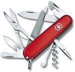 Victorinox Schweizer Offiziersmesser "Mountaineer" 9.1 cm (rot)