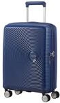 American Tourister Soundbox - 4-Rollen-Kabinentrolley 55 cm erw. (blau)