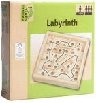 Natural Games Holz Labyrinth 12 x 12 cm (natur)