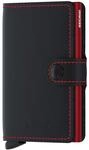 Secrid Matte Miniwallet - Geldb&ouml;rse RFID 6.5 cm (black-red)