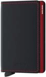 Secrid Matte Slimwallet - Geldb&ouml;rse RFID 6.8 cm (black-red)