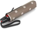 Knirps T.200 M Duomatic - Taschenschirm Regenschirm (dot art taupe)