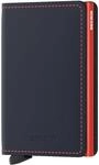 Secrid Matte Slimwallet - Geldb&ouml;rse RFID 6.8 cm (night blue-orange)