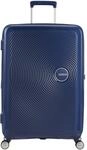American Tourister Soundbox - 4-Rollen-Trolley 67 cm erw. (blau)