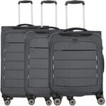 Travelite Skaii 4-Rollen-Trolley Set 3tlg. S/M erw./L erw. (gipfelgrau)