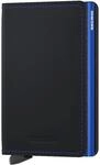 Secrid Matte Slimwallet - Geldb&ouml;rse RFID 6.8 cm (black-blue)