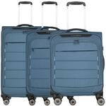 Travelite Skaii 4-Rollen-Trolley Set 3tlg. S/M erw./L erw. (panoramablau)