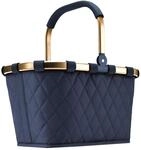 reisenthel carrybag - Einkaufskorb (frame rhombus midnight gold)
