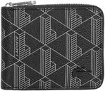 Lacoste The Blend - Geldb&ouml;rse 3cc 11 cm RFID (monogram noir gris)