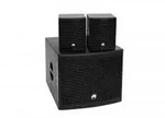 OMNITRONIC Set MOLLY-12A Subwoofer aktiv + 2x MOLLY-6 Top 8 Ohm, schwarz
