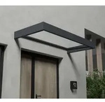 Palram - Canopia Metall Vordach Sophia Clear 2150 | Anthrazit | 95x215x17 cm -