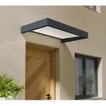 Palram - Canopia Metall Vordach Sophia Opal 1600 | Anthrazit | 160x95x17 cm -