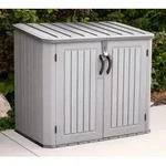 Lifetime Phil | Kunststoff M&uuml;lltonnenbox | 2x240 L| Grau | 94x146x128 cm -