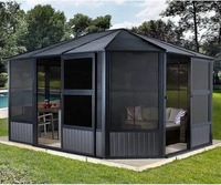 Sojag SJ12510, Sojag Charleston 1212 | Metall Pavillon mit Seitenteilen | 4x4 m
