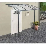 Palram - Canopia Vordach Vega 2000 | Anthrazit | 200x200x261 cm - Anthrazit