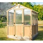Westmann Holz Gew&auml;chshaus Paul | Braun | 238x204x236 cm - Natur