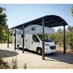 Palram - Canopia Aluminium Carport Arcadia Alpine 8500 | Anthrazit | 858x359x352 cm -